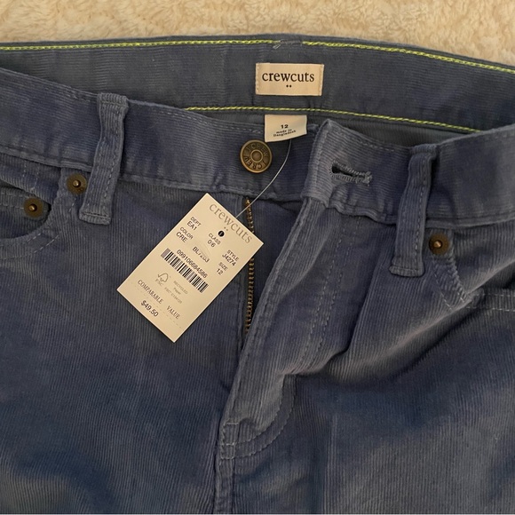 JCrew Slim-Fit Light Blue Corduroy Pants - size 12 - Picture 2 of 6